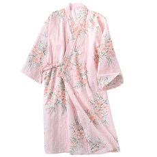 花朵圖案浴袍 L YP10, 款式2, 1個