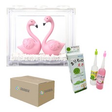 SUAQUA Marimo King Great Flamingo 透明塊魚缸套組+Marimo Feed 36ml x 2p, 混色