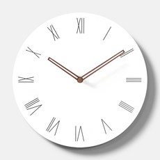 mooqs 靜音素色掛鐘, C 白色