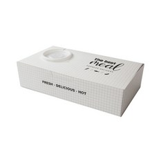 PACKAGE HERO 炸物烤魚包裝餐盒, 混色, 100個