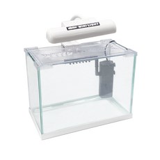 Sam Aqua迷你裸缸LED-L9一體型魚缸, 白色的