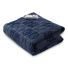 boKUK Air Cell電熱毯, Cozy Navy, S(100 x 180cm）