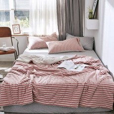 條紋印花雙面設計夏季薄被, 9型