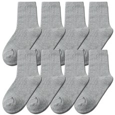 Sulrebal 孩童基本款羅紋中筒襪8雙組