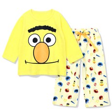 SESAME STREET 孩童 Bert 春秋睡衣套裝