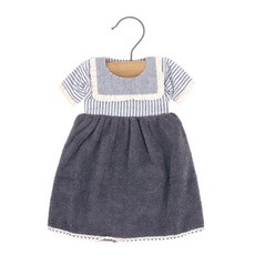 happytool 方格蕾絲領廚房毛巾, 炭灰色方格, 1個