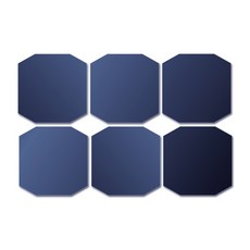 DIY 壓克力鏡 八角形 大 15 x 15 cm 6入, 海軍藍鏡