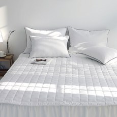 SCOHOme 甜美飯店風地毯兩用墊, 潔淨白