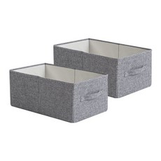 Maket Gamseong 不織布更衣室衣櫃整理箱, 灰色, 2個
