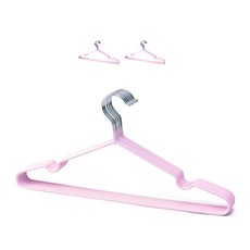 Maket Gamseong 加厚鐵衣架, 30個, 粉紅色(加厚型)