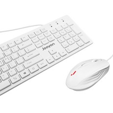 Jooyon Candy 系列有線鍵盤鼠標套組, K1, M1, 白色的