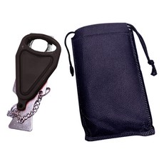 防入侵便攜式門鎖 黑色+收納袋, 1組