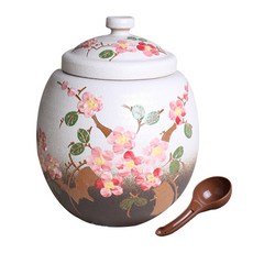 雙色梅花米缸 + 瓢, 混合色