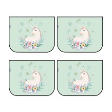 더홈스 차량용 자석 탈부착 햇빛가리개, 유니콘, 4개