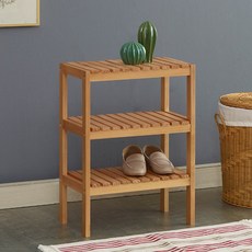 Joeunworld 松木原木鞋櫃 小, 原木色