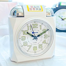 ANAM 大音量雙鈴室內設計鬧鐘桌鐘 H752, 白色