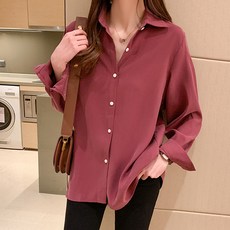 LUNA GIRL 女款簡約小版襯衫