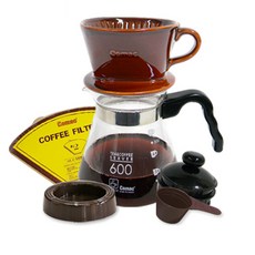 코맥 커피드립세트 600ml DS4, 혼합색상, 1세트