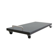 캔즈 스틸 PC 본체 이동식 받침대, 블랙, 1개