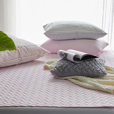 PRIELLE 超細纖維絎縫防水保潔墊, 粉色的