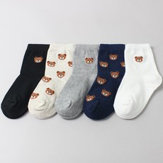 모드베베 도트베어 중목 양말 5켤레