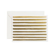 RIFLE PAPER GOLD STRIPES THANK YOU 卡盒套組, 混色, 8套