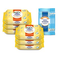 Kleenex Mybidet 孩童用濕紙巾 60抽 6入 + 家庭用濕紙巾 10抽 3入, 1組