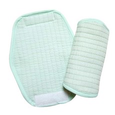 hwamo baby 嬰兒柔軟3層棉紗背帶口水巾, 薄荷綠, 2入