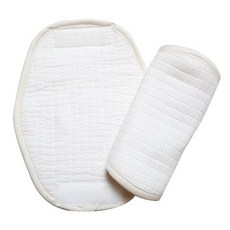 화모 베이비 3중직 거즈 침받이, 아이보리, 2개