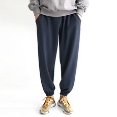 HARRISON HOMME 男款簡約風格綁帶休閒慢跑褲