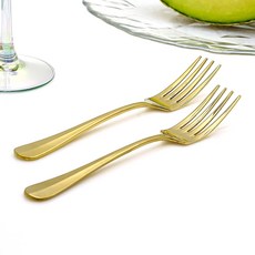 TABLE Art. 韓國製 Iff 晚餐用叉, 金色, 2個