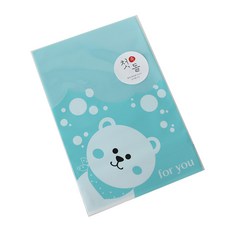 可愛袋 300入 + 週歲貼紙 韓文1 300張, 熊, 1套