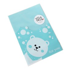 큐티봉투 300p + 백일스티커 한문1 300p, 곰, 1세트
