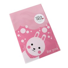 큐티봉투 300p + 백일스티커 한문1 300p, 토끼, 1세트