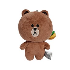 Line Friends布朗站立公仔, 13厘米, 棕色的