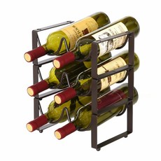 復古波浪紅酒架 2排 3層, 混色, 1個