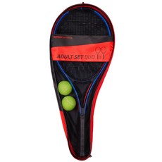 DECATHLON 迪卡儂 成人網球拍 2入+網球 2入+收納袋組, 單品, 混色