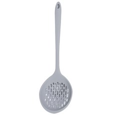 Kitchen Factory 糖果色矽膠濾勺 灰色, 1支