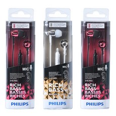 필립스 이어폰 3p, SHE3905, 랜덤발송