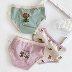 ZYZ 2Sbuck 女童 Say Flower 三角內褲 3件套 + 小袋套裝
