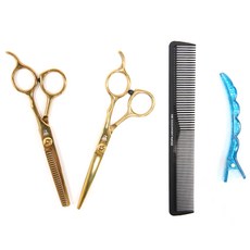 ZESPA IU 家用美容剪刀組 ZP223G, 金色, 1個