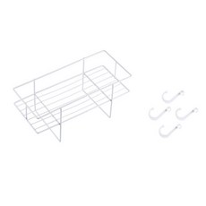 浴室馬桶縫隙角落置物架, 白色, 1個