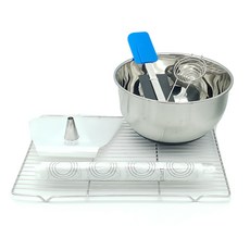 新一家庭烘焙超市 馬卡龍製作基礎工具7件組, 1套