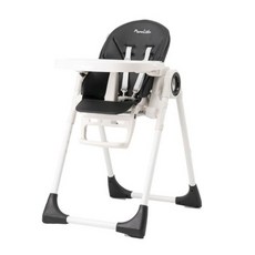 맘앤리틀 다기능 접이식 유아 미미 하이 체어, 블랙