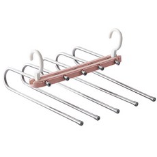 O-ON 可折疊式5層衣架, 1個, 粉紅色