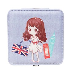 Dawon 可愛女孩粉彩珠寶盒 正方形 C型 大, 1個