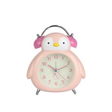 ABM 企鵝靜音桌鐘, 粉紅色