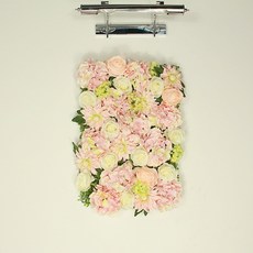 포토존 플라워월 월데코 벽장식 가로 60cm x 세로 40cm 꽃벽D, 혼합색상