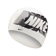NIKE 矽膠訓練型泳帽 NESSA204-100, 白色