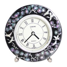 送禮用圓形印花桌鐘, 單色